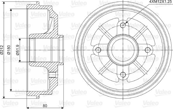 Valeo 237001 - Bubanj kočnica www.molydon.hr