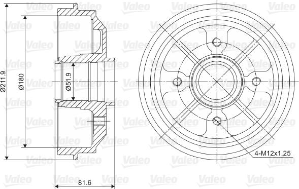 Valeo 237007 - Bubanj kočnica www.molydon.hr