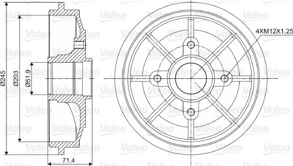 Valeo 237016 - Bubanj kočnica www.molydon.hr