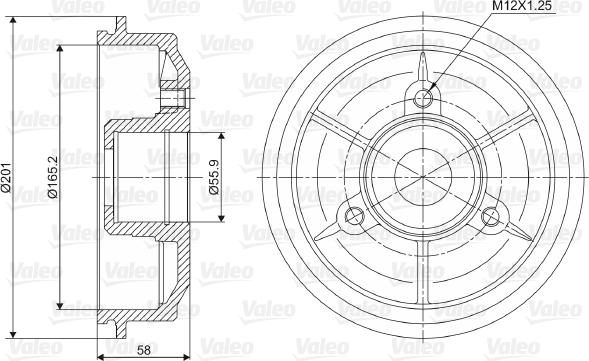 Valeo 237010 - Bubanj kočnica www.molydon.hr