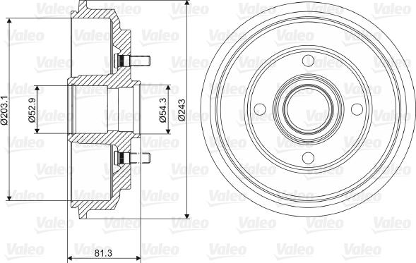 Valeo 237088 - Bubanj kočnica www.molydon.hr