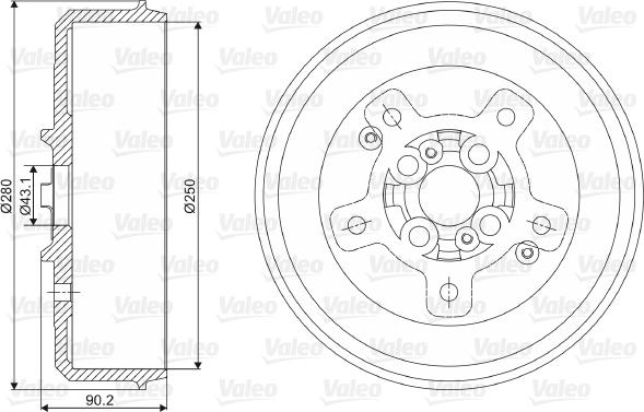 Valeo 237087 - Bubanj kočnica www.molydon.hr