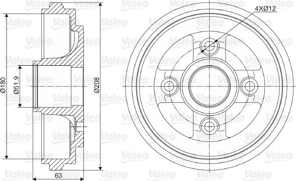 Valeo 237026 - Bubanj kočnica www.molydon.hr