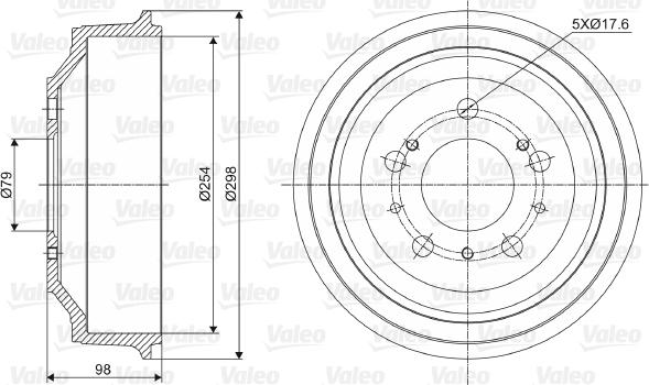 Valeo 237028 - Bubanj kočnica www.molydon.hr