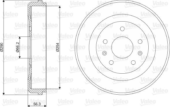 Valeo 237074 - Bubanj kočnica www.molydon.hr