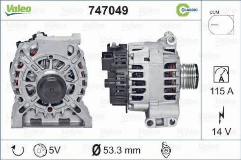 Valeo 747049 - Alternator www.molydon.hr