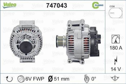 Valeo 747043 - Alternator www.molydon.hr