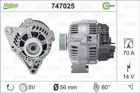 Valeo 747025 - Alternator www.molydon.hr