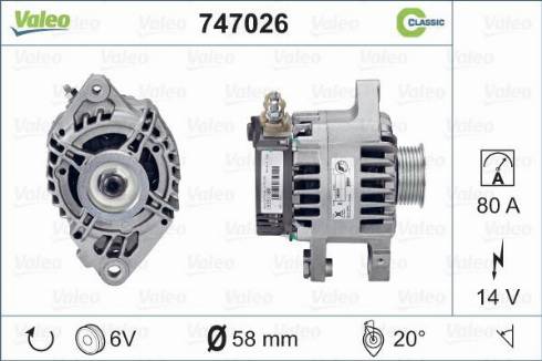 Valeo 747026 - Alternator www.molydon.hr