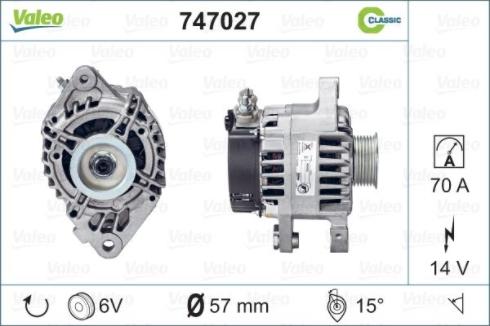 Valeo 747027 - Alternator www.molydon.hr