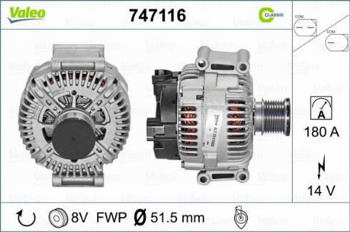 Valeo 747116 - Alternator www.molydon.hr