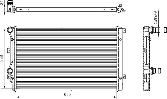 Valeo 701540 - Hladnjak, hladjenje motora www.molydon.hr