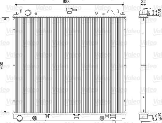 Valeo 701566 - Hladnjak, hladjenje motora www.molydon.hr