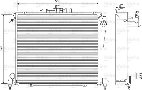 Valeo 701584 - Hladnjak, hladjenje motora www.molydon.hr