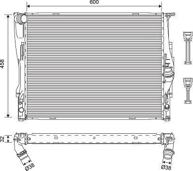 Valeo 701576 - Hladnjak, hladjenje motora www.molydon.hr