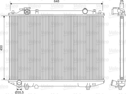 Valeo 701615 - Hladnjak, hladjenje motora www.molydon.hr