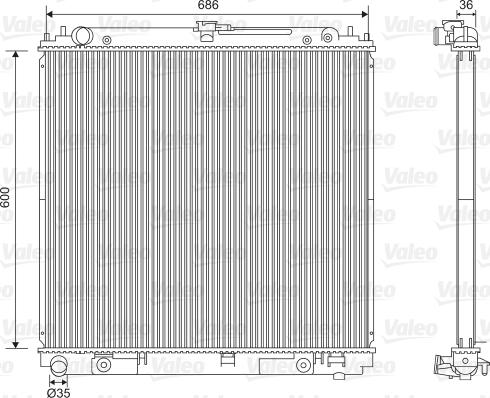 Valeo 701610 - Hladnjak, hladjenje motora www.molydon.hr