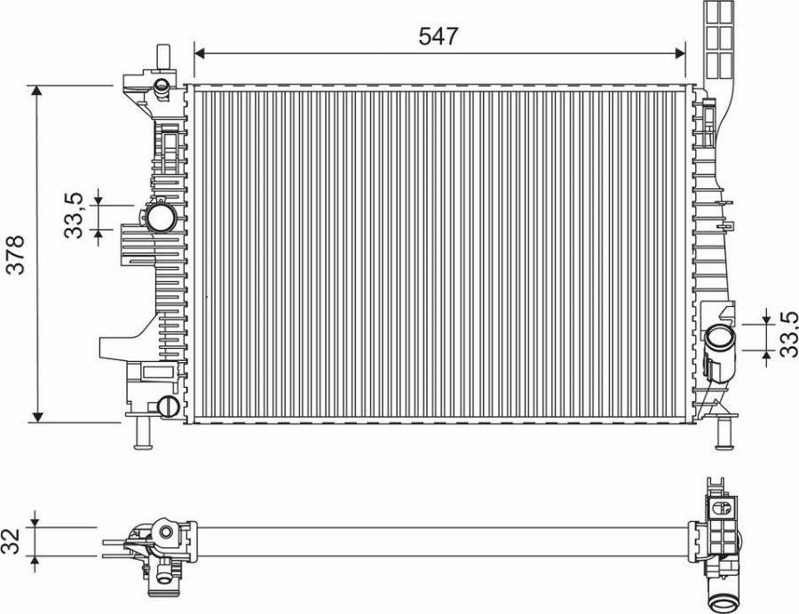 Valeo 701675 - Hladnjak, hladjenje motora www.molydon.hr