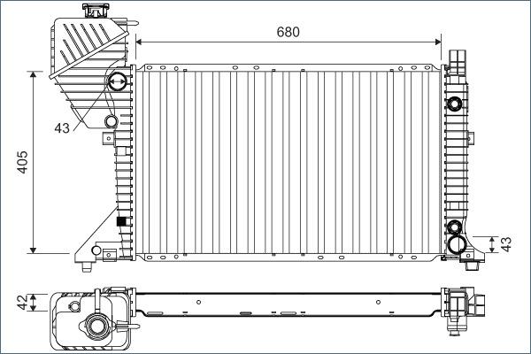 Valeo 701163 - Hladnjak, hladjenje motora www.molydon.hr