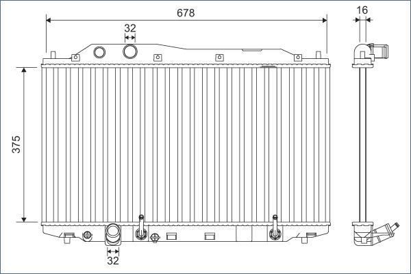 Valeo 701135 - Hladnjak, hladjenje motora www.molydon.hr