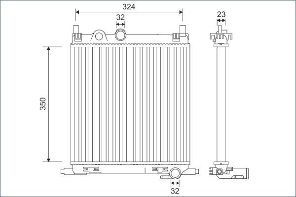 Valeo 701128 - Hladnjak, hladjenje motora www.molydon.hr