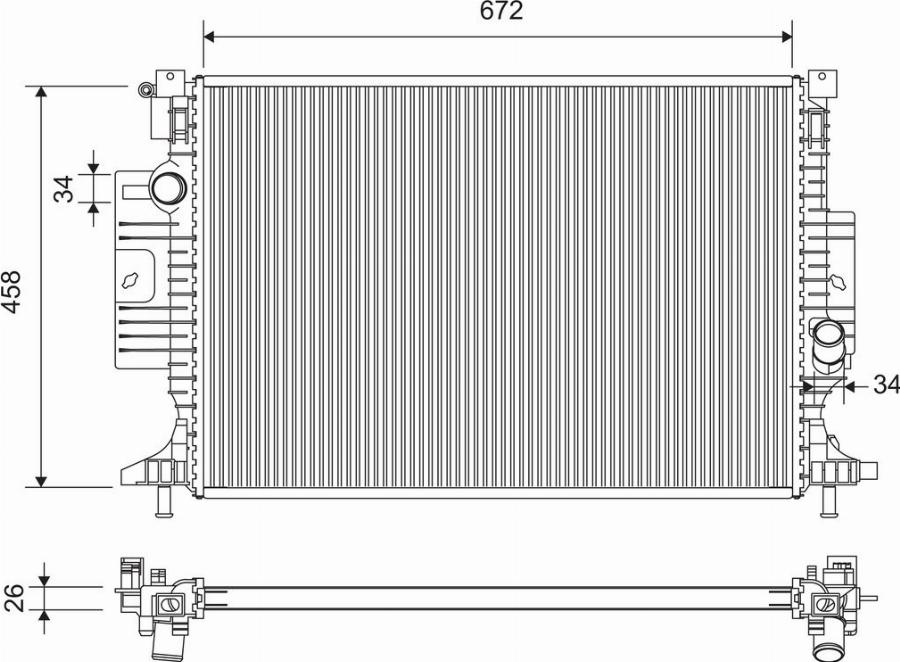 Valeo 701364 - Hladnjak, hladjenje motora www.molydon.hr