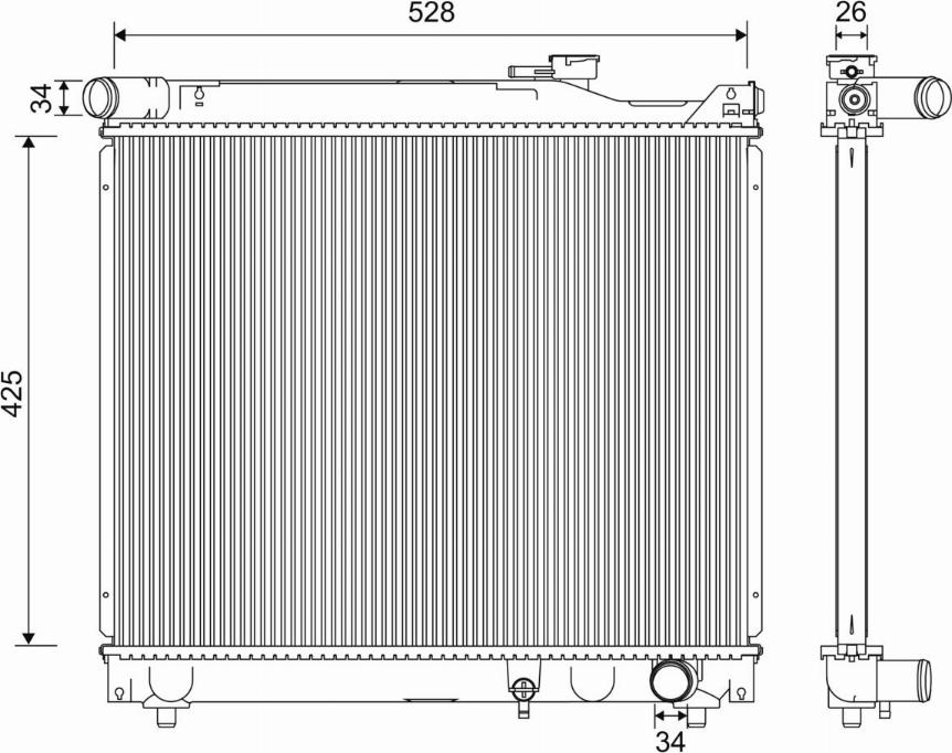 Valeo 701247 - Hladnjak, hladjenje motora www.molydon.hr