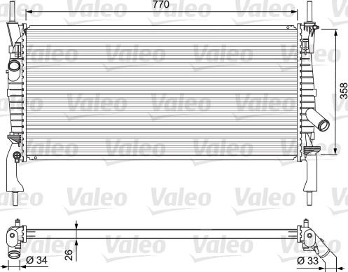 Valeo 701731 - Hladnjak, hladjenje motora www.molydon.hr