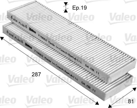 Valeo 715662 - Filter kabine www.molydon.hr