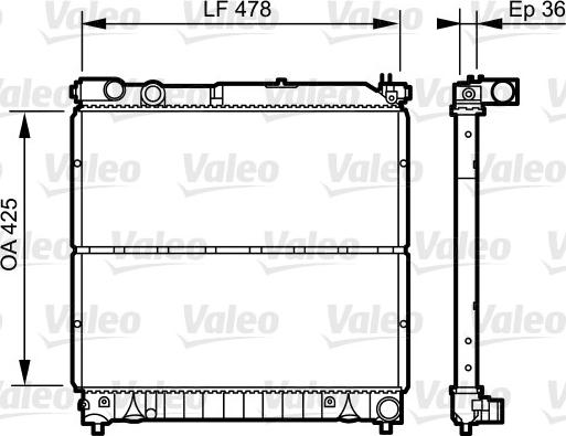 Valeo 734919 - Hladnjak, hladjenje motora www.molydon.hr