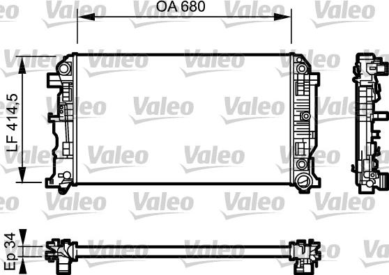 Valeo 734929 - Hladnjak, hladjenje motora www.molydon.hr