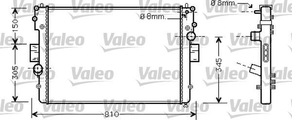 Valeo 734448 - Hladnjak, hladjenje motora www.molydon.hr