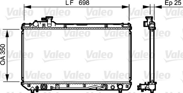 Valeo 734466 - Hladnjak, hladjenje motora www.molydon.hr