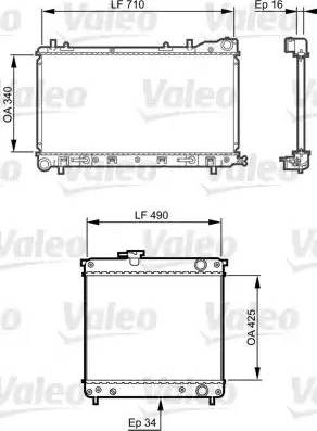 Valeo 734406 - Hladnjak, hladjenje motora www.molydon.hr