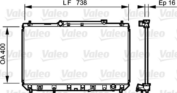 Valeo 734489 - Hladnjak, hladjenje motora www.molydon.hr