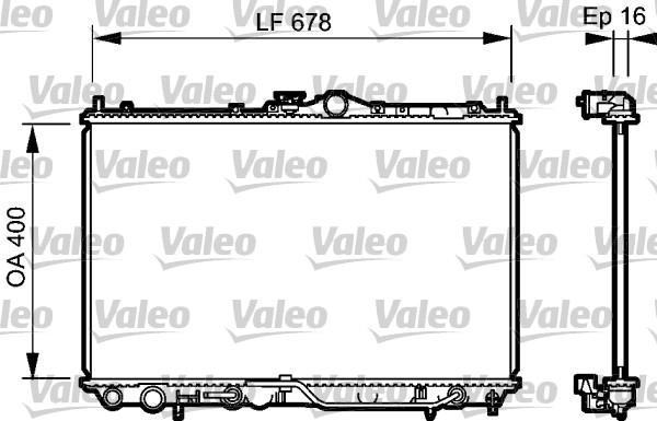 Valeo 734480 - Hladnjak, hladjenje motora www.molydon.hr