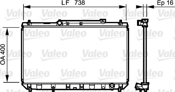 Valeo 734488 - Hladnjak, hladjenje motora www.molydon.hr