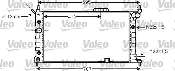 Valeo 734429 - Hladnjak, hladjenje motora www.molydon.hr