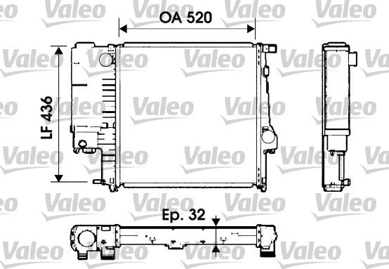 Valeo 734553 - Hladnjak, hladjenje motora www.molydon.hr