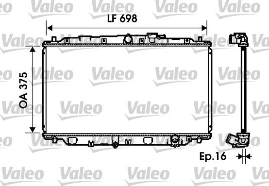 Valeo 734624 - Hladnjak, hladjenje motora www.molydon.hr