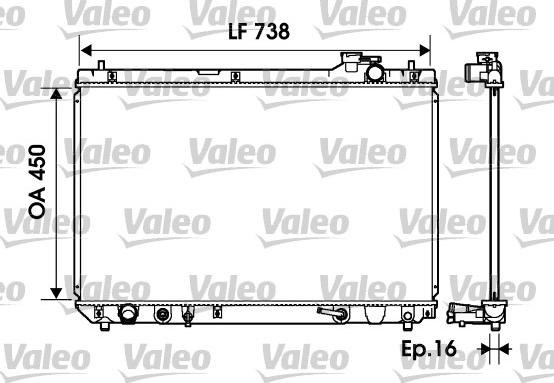 Valeo 734194 - Hladnjak, hladjenje motora www.molydon.hr