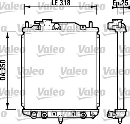 Valeo 734101 - Hladnjak, hladjenje motora www.molydon.hr