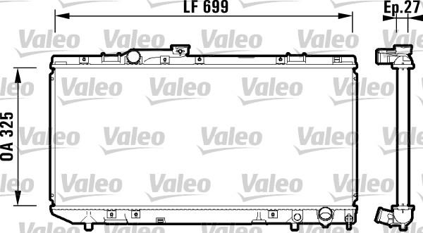 Valeo 734181 - Hladnjak, hladjenje motora www.molydon.hr