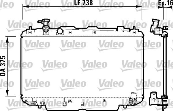 Valeo 734182 - Hladnjak, hladjenje motora www.molydon.hr