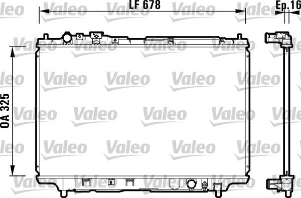 Valeo 734120 - Hladnjak, hladjenje motora www.molydon.hr