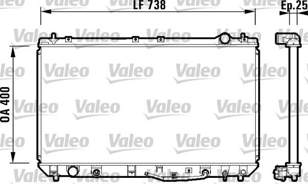 Valeo 734177 - Hladnjak, hladjenje motora www.molydon.hr