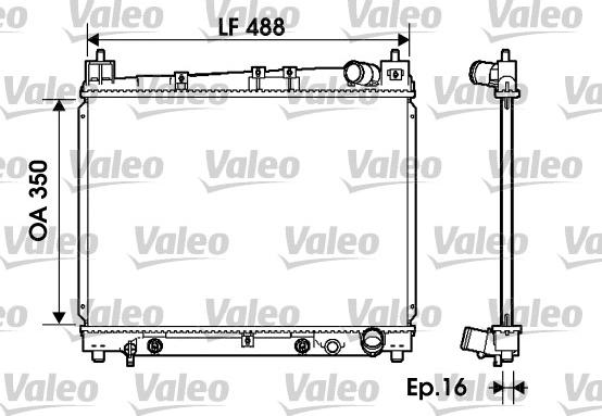 Valeo 734841 - Hladnjak, hladjenje motora www.molydon.hr