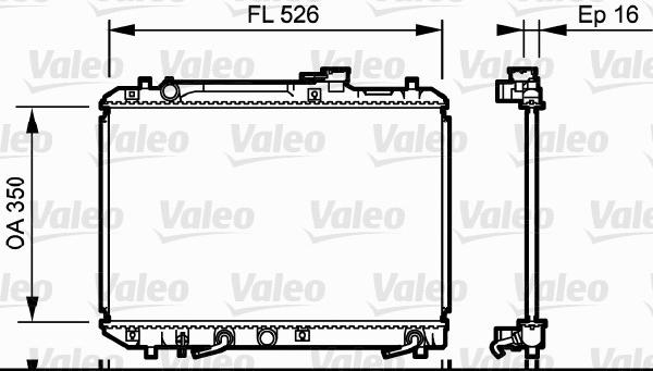 Valeo 734835 - Hladnjak, hladjenje motora www.molydon.hr