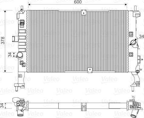 Valeo 734386 - Hladnjak, hladjenje motora www.molydon.hr