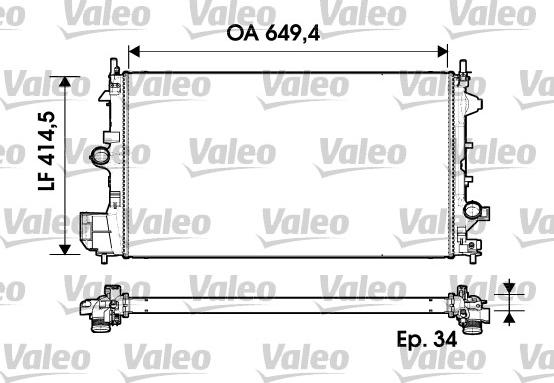 Valeo 734339 - Hladnjak, hladjenje motora www.molydon.hr